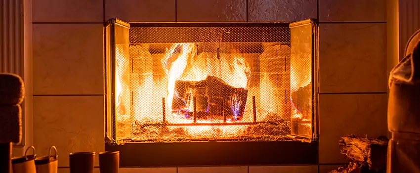 Mendota Hearth Landscape Fireplace Installation in Chicago Ridge, Illinois